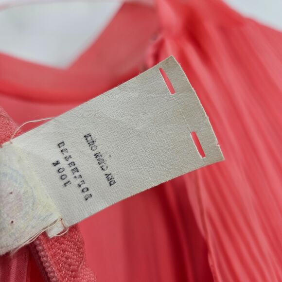 Vintage 70's Dress Gown Pink Chiffon Satin Layered Cape Long Sleeve Maxi Size XS - Picture 12 of 12